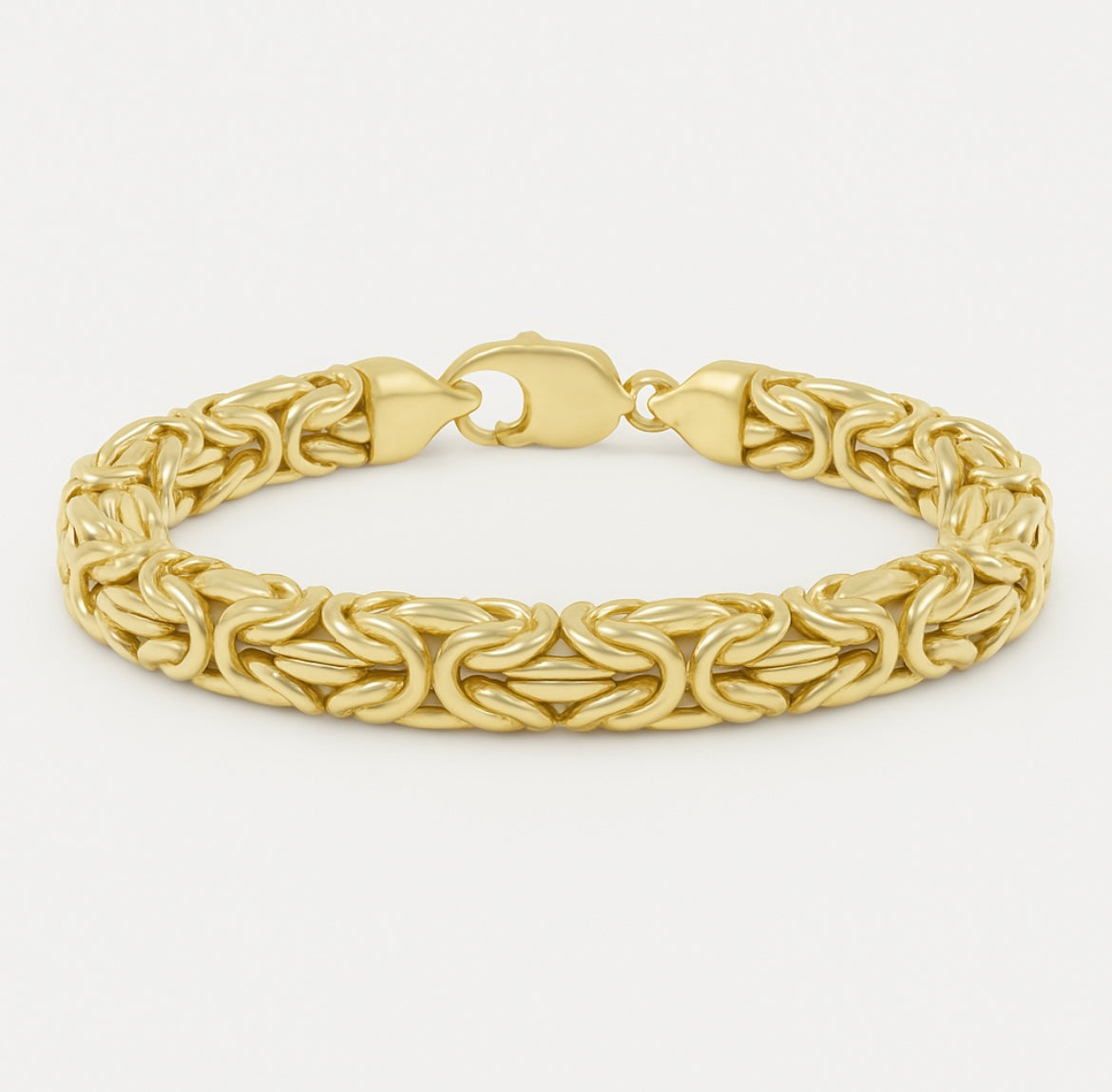 14KT Gold Bracelet - King’s Link Design (8.5mm)
