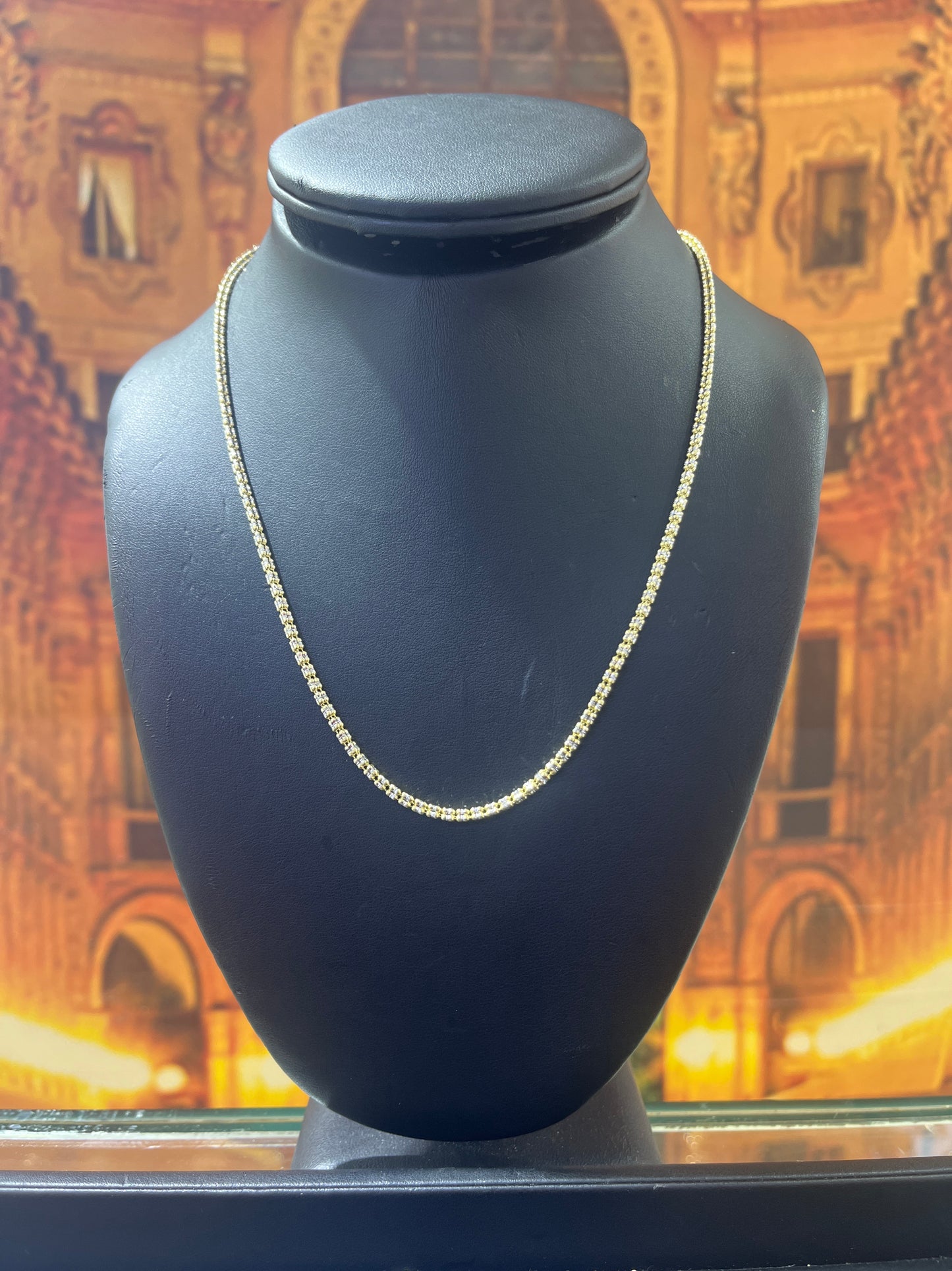14KT Gold Chain - Ice Design 2.6mm
