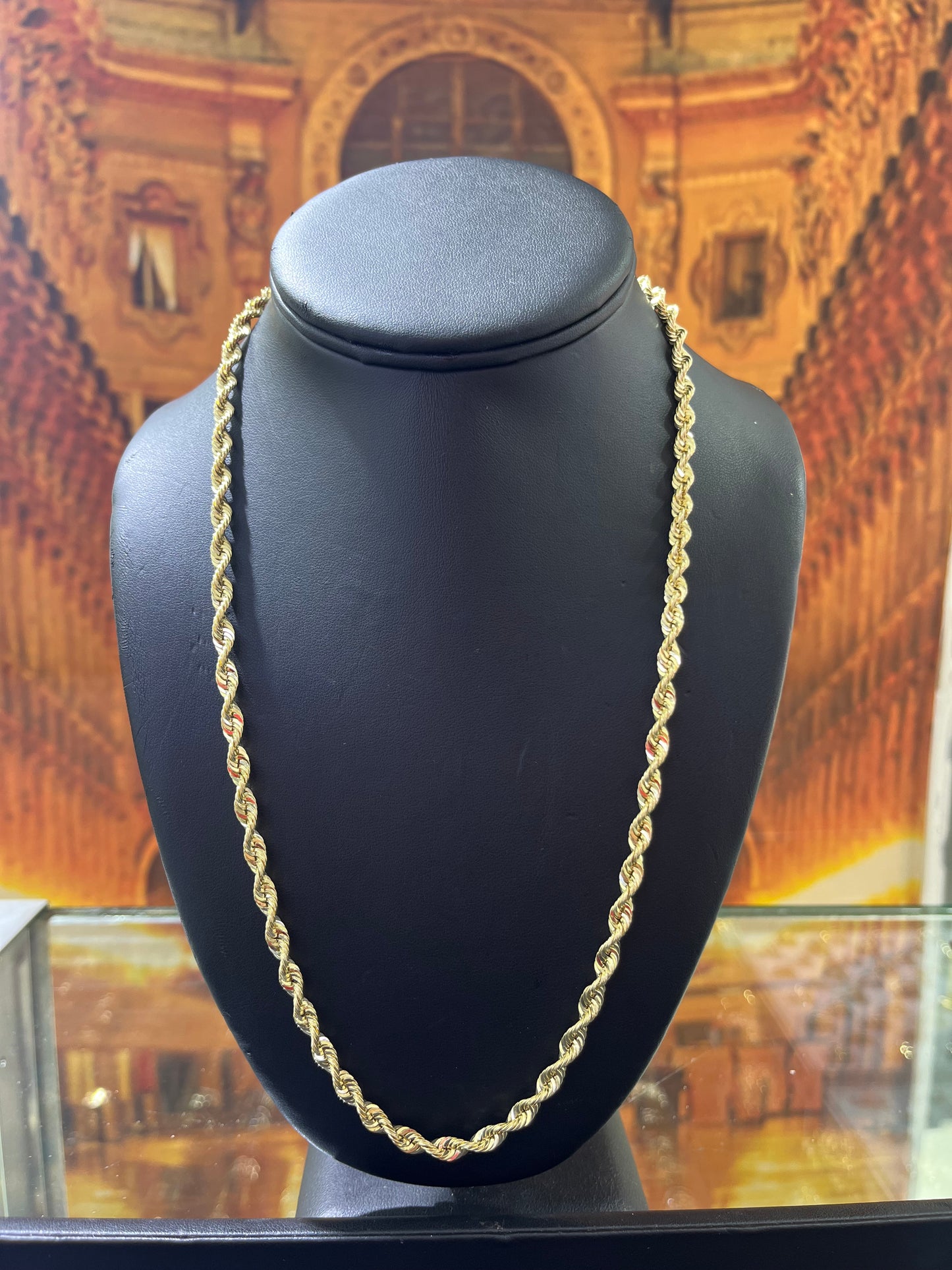 14KT Gold Chain - Rope Design 4.8mm