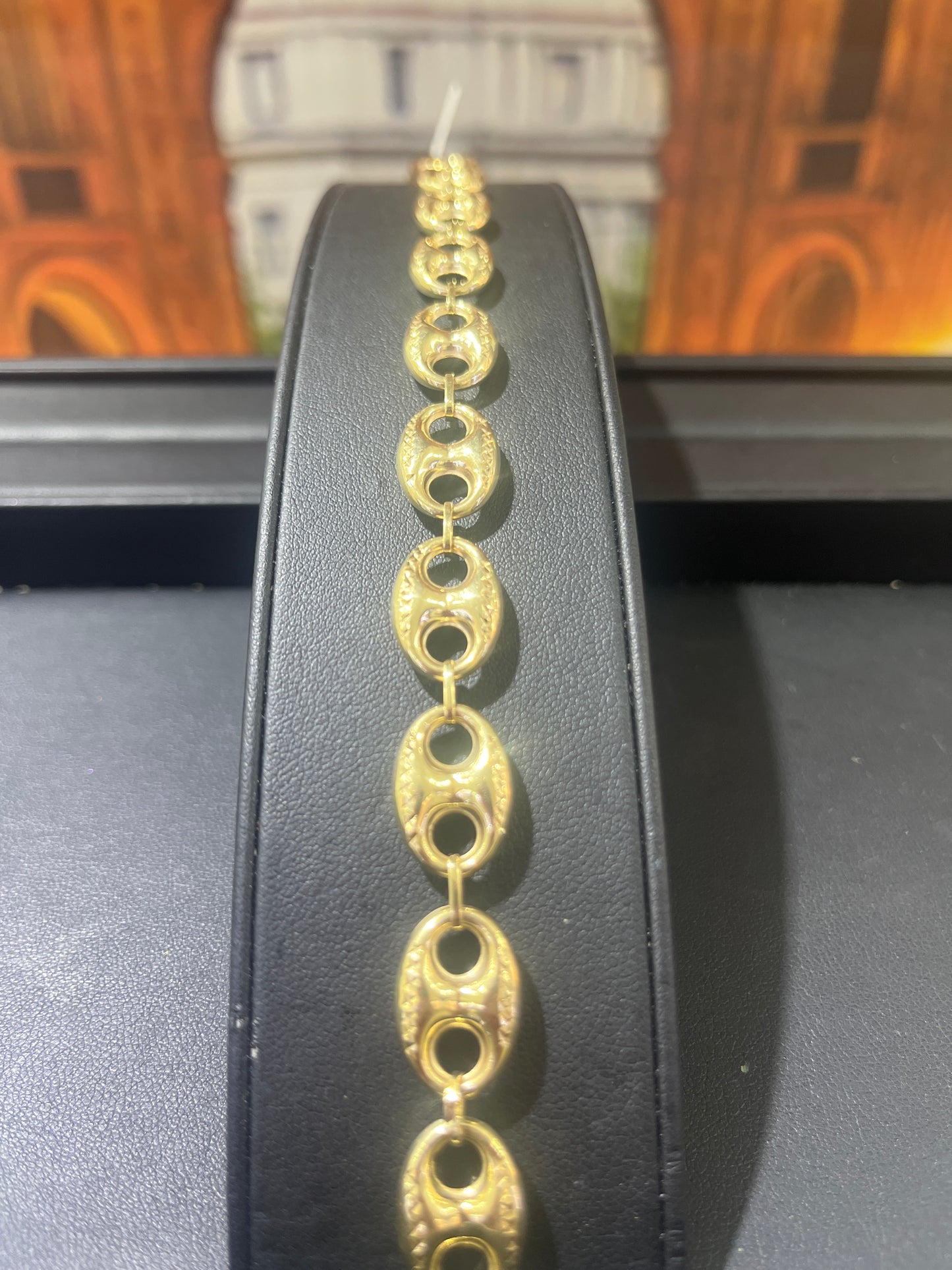 14KT Gold Bracelet - 11mm Gucci Diamond-Cut