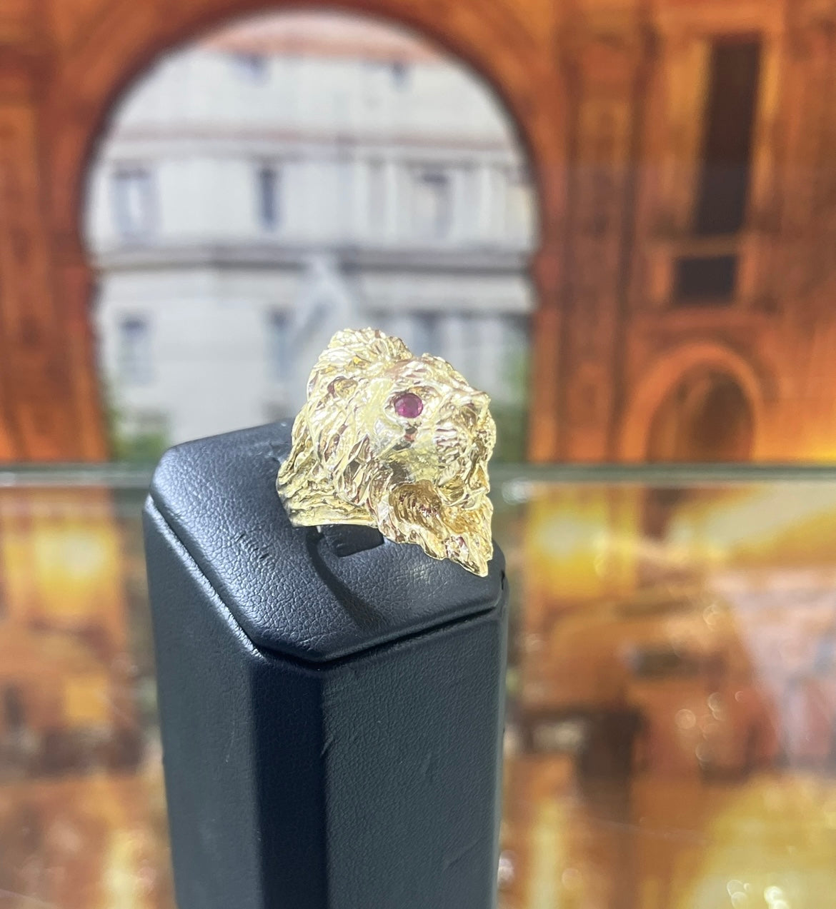 14KT Gold Ring - Lion-head Design