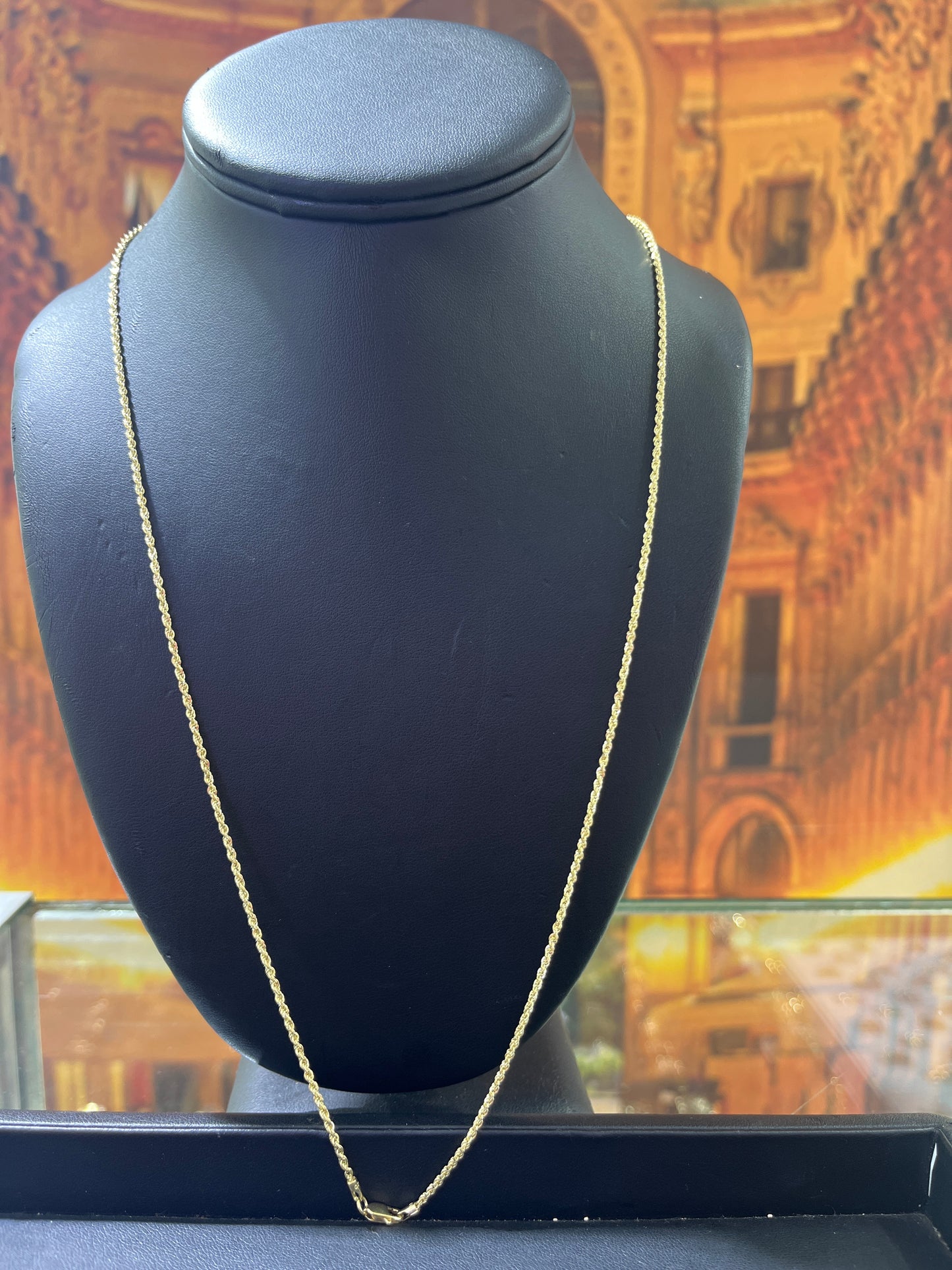 14KT Gold Chain - Rope Design 2mm