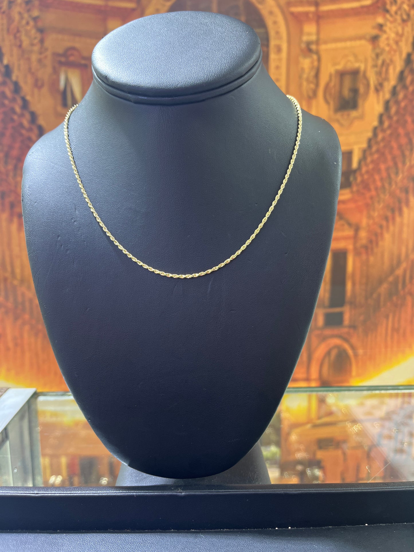 14KT Gold Chain - Rope Design 2mm