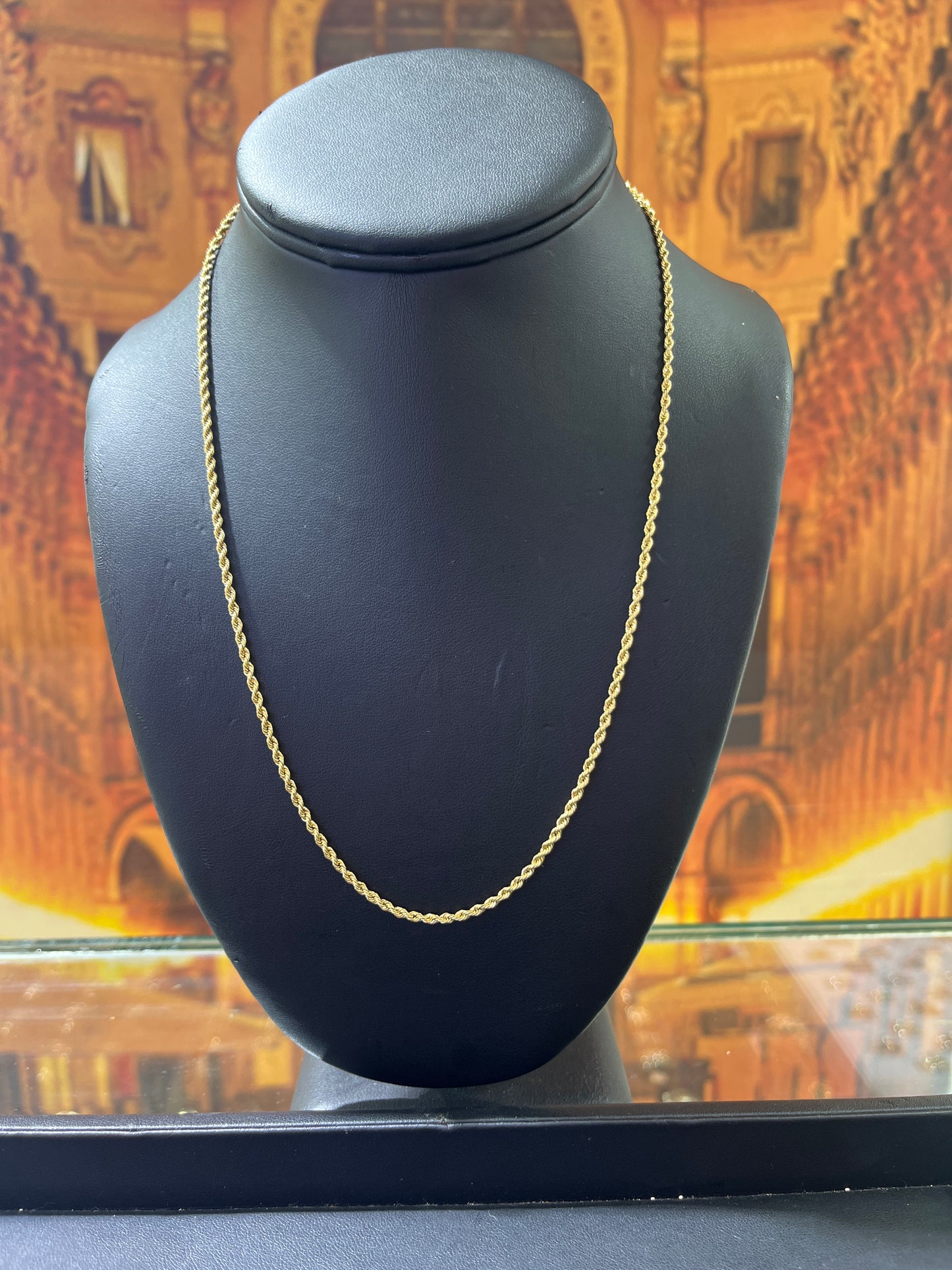 14KT Gold Chain - Rope Design 2.5mm