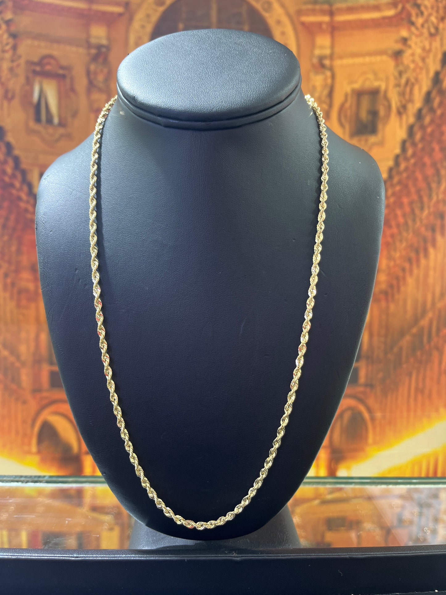 14KT Gold Chain - Rope Design 3.5mm