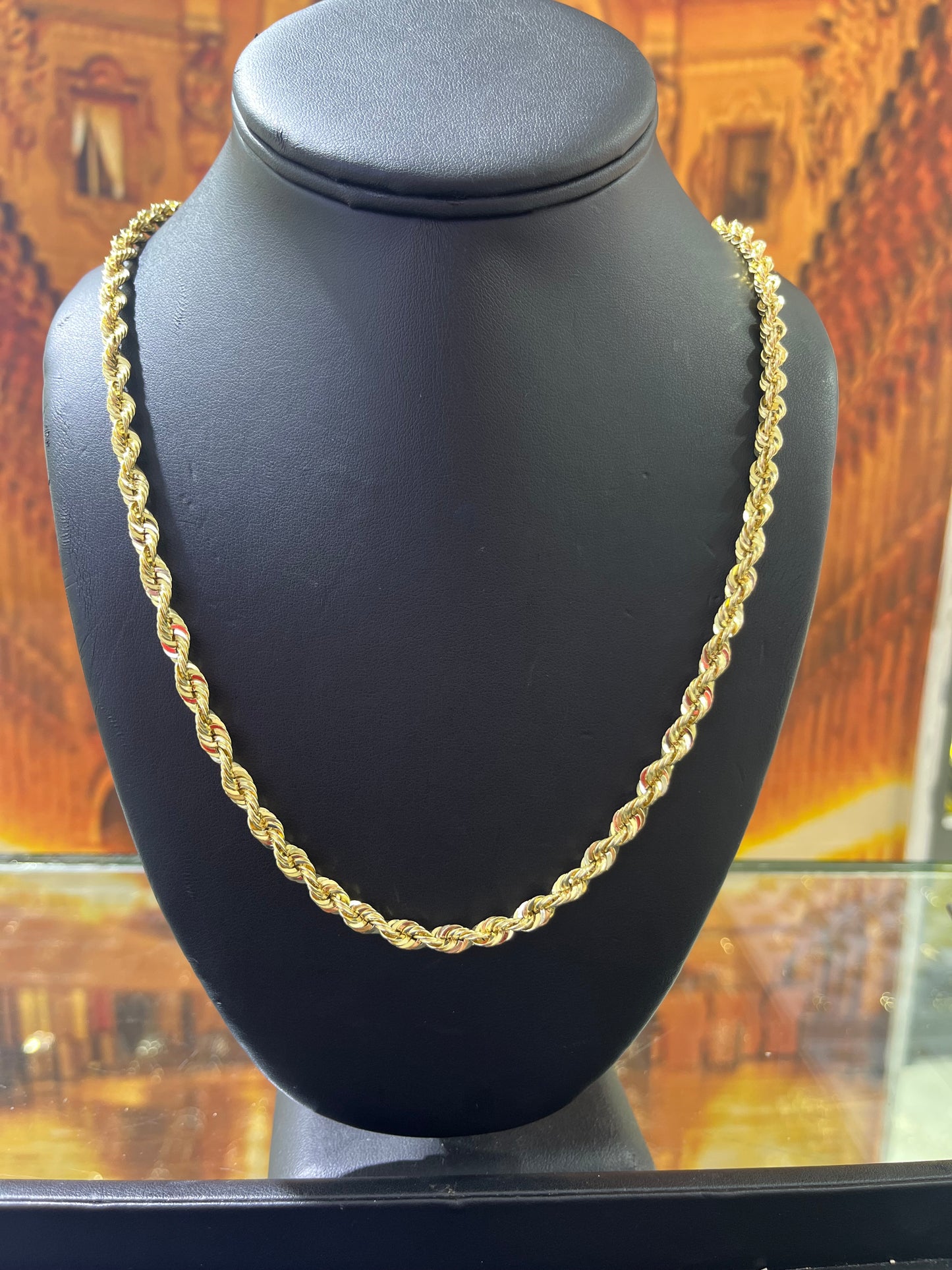 14KT Gold Chain - Rope Design 5.5mm