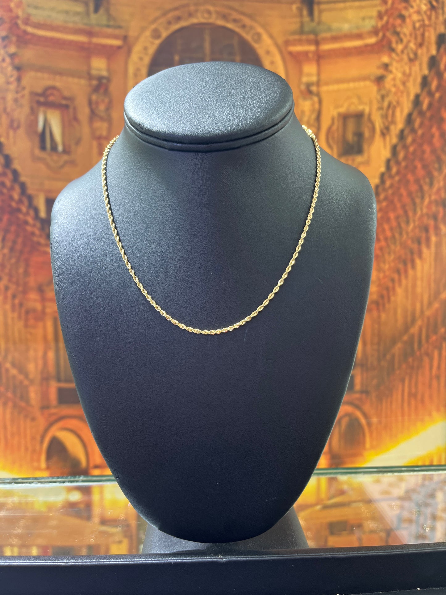 14KT Gold Chain - Rope Design 2.5mm