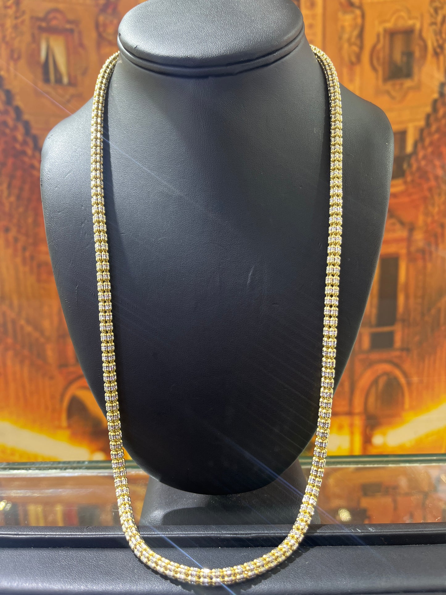 14KT Gold Chain - 4.5mm Ice Design