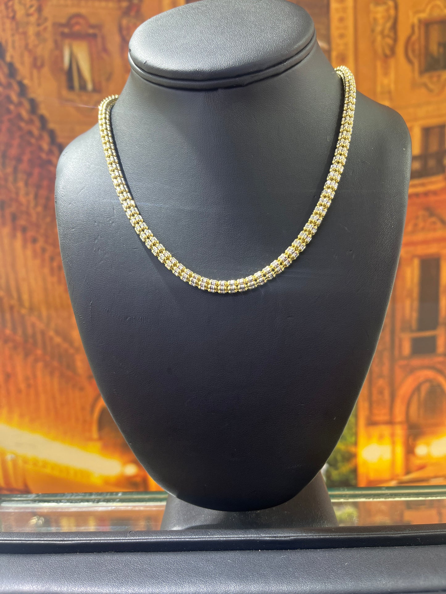 14KT Gold Chain - 4.5mm Ice Design