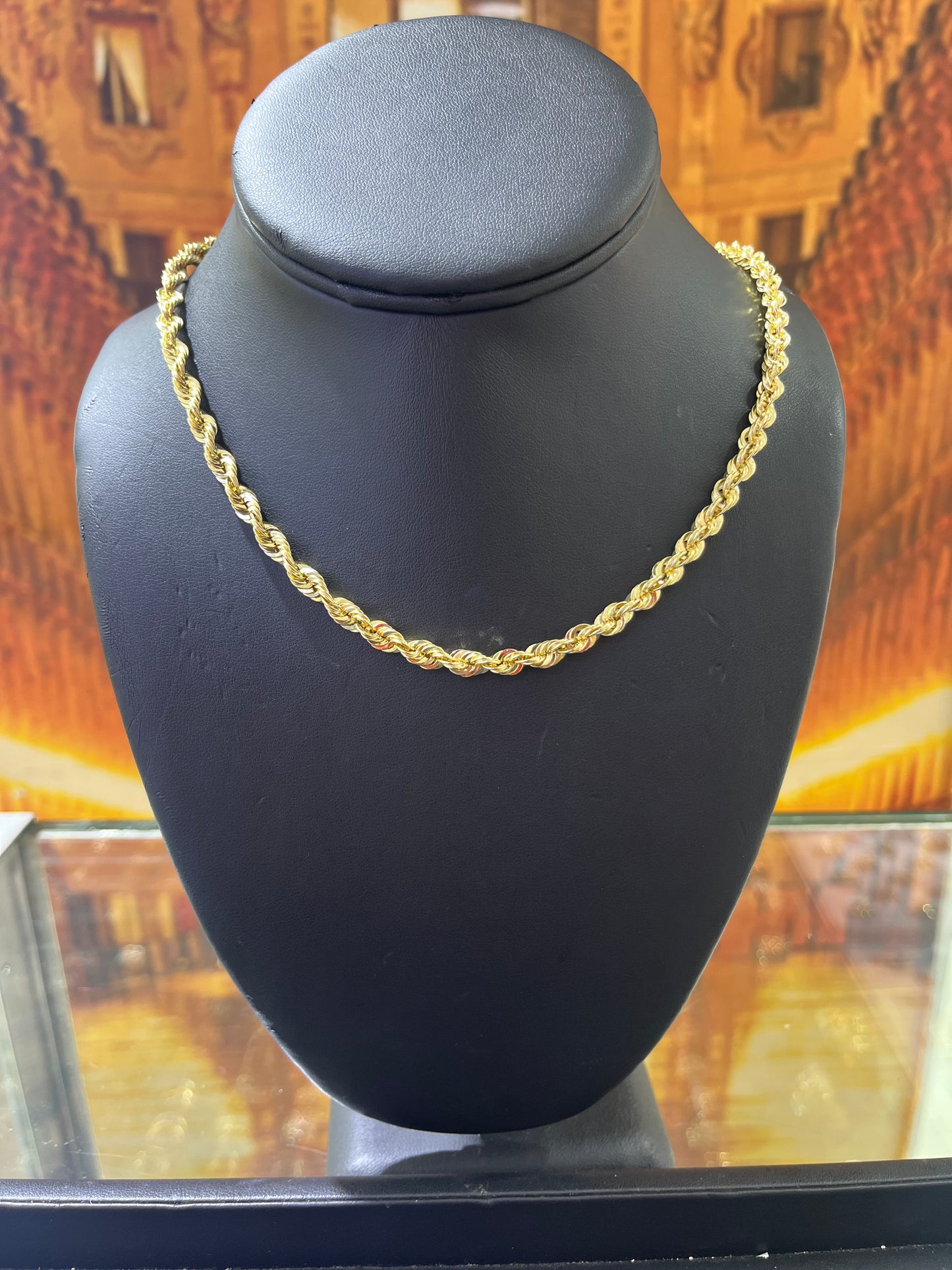14KT Gold Chain - Rope Design 5.5mm