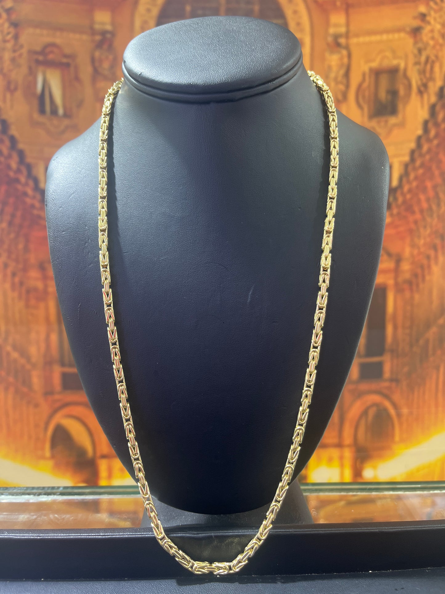 14KT Gold Chain - 3.5mm King’s Link Design