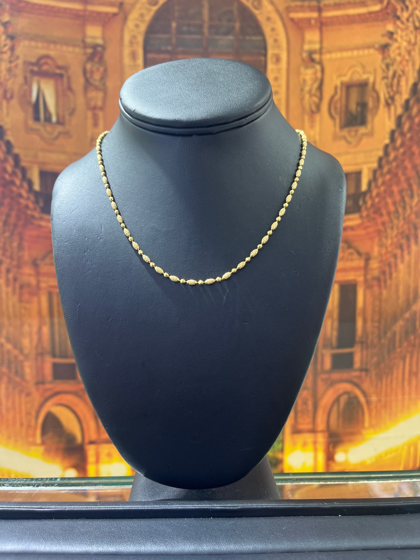 14KT Gold Chain - 3mm Pineapple Design