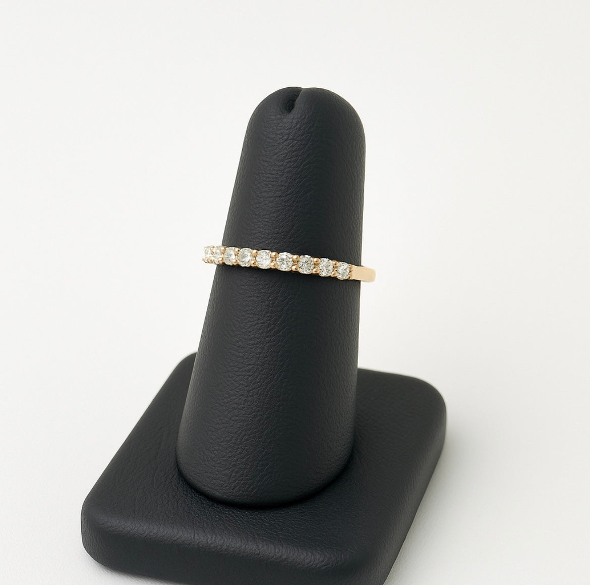 Diamond Ring - Wedding Band 10 Diamonds (0.50cts) Half-Way
