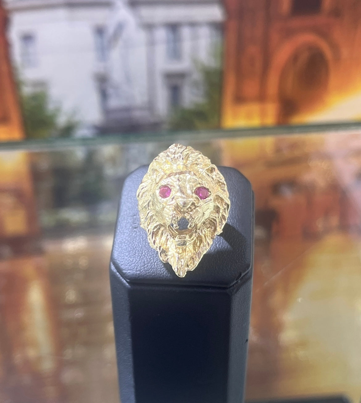 14KT Gold Ring - Lion-head Design