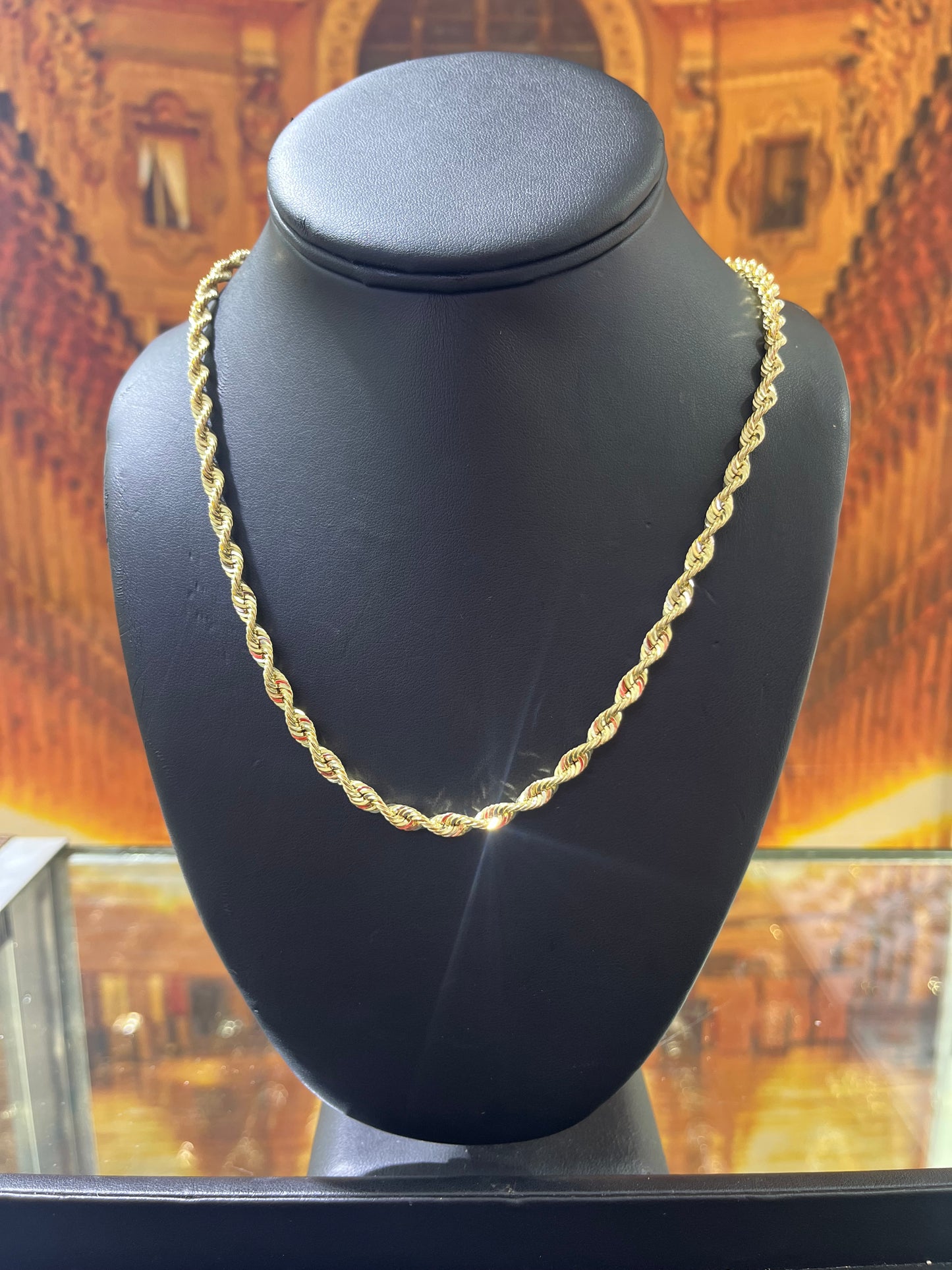 14KT Gold Chain - Rope Design 4.8mm