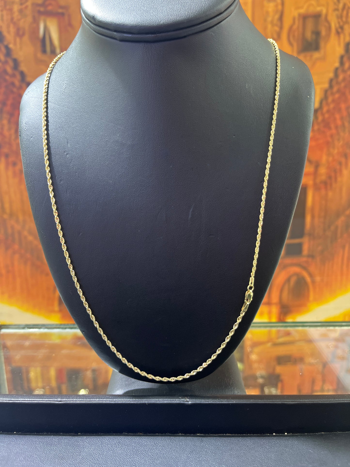 14KT Gold Chain - Rope Design 2.5mm