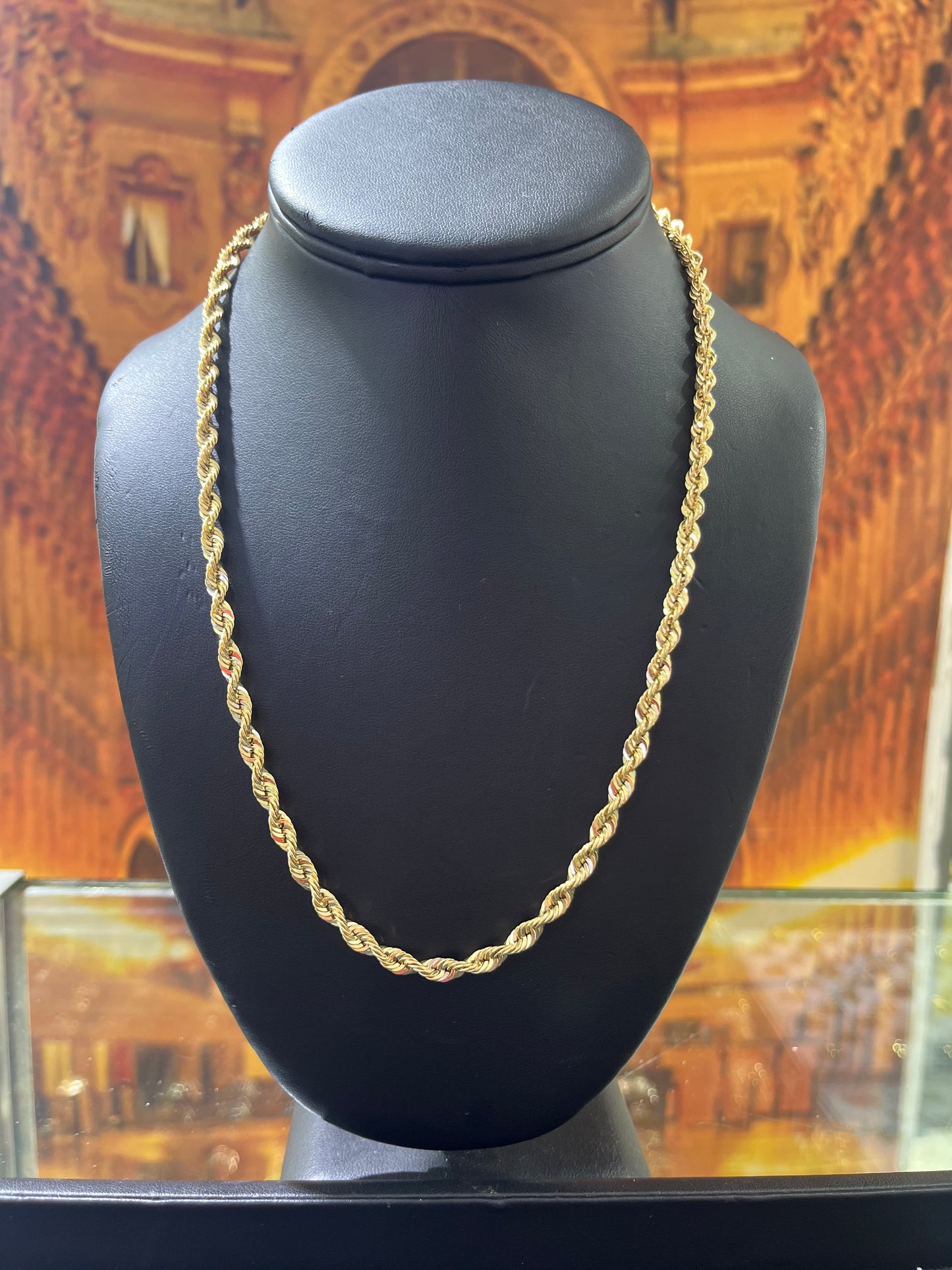 14KT Gold Chain - Rope Design 4.8mm