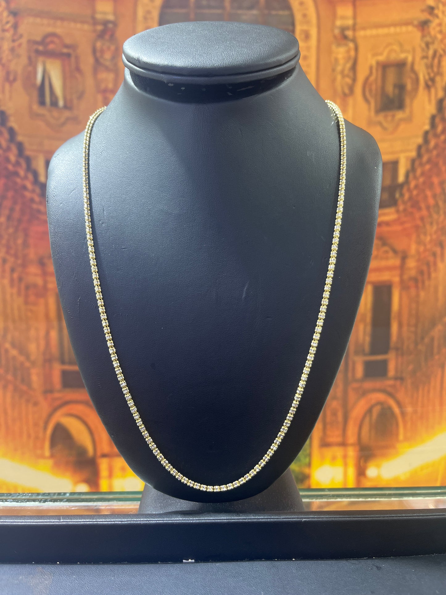 14KT Gold Chain - Ice Design 2.6mm
