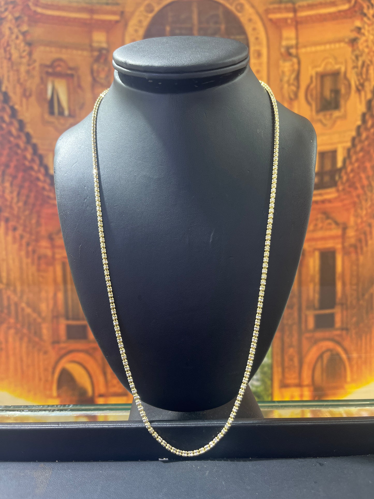 14KT Gold Chain - Ice Design 2.6mm