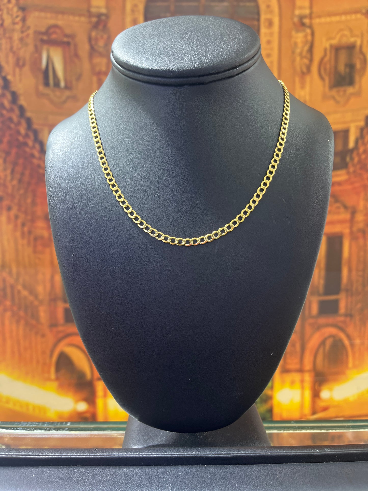 14KT Gold Chain - 4.8mm Cuban Design