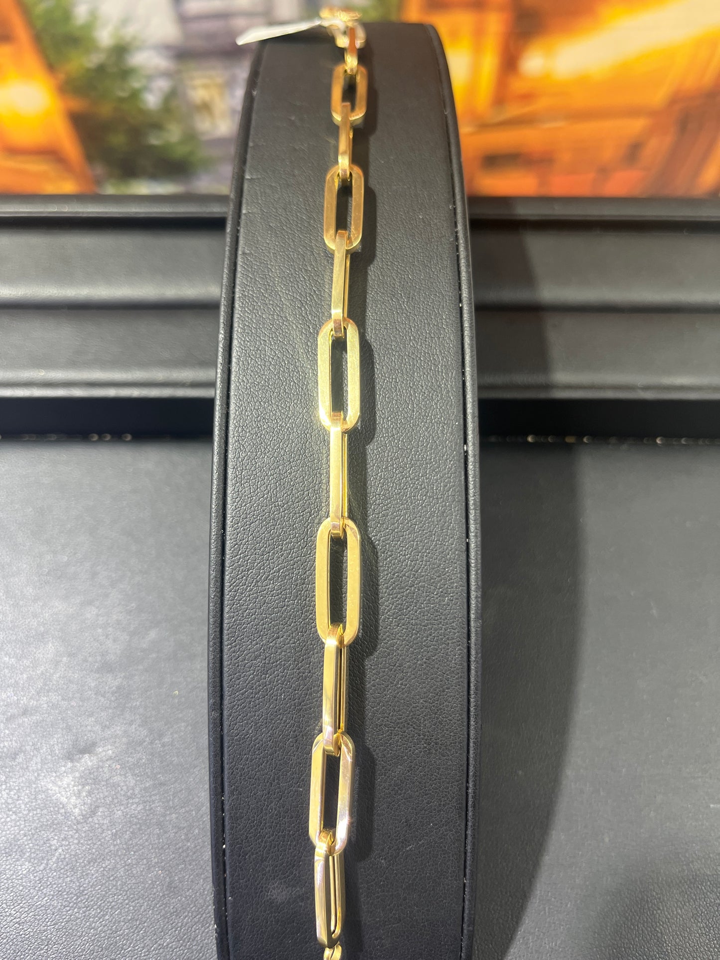 14KT Gold Bracelet - 6.5mm Paperclip Design