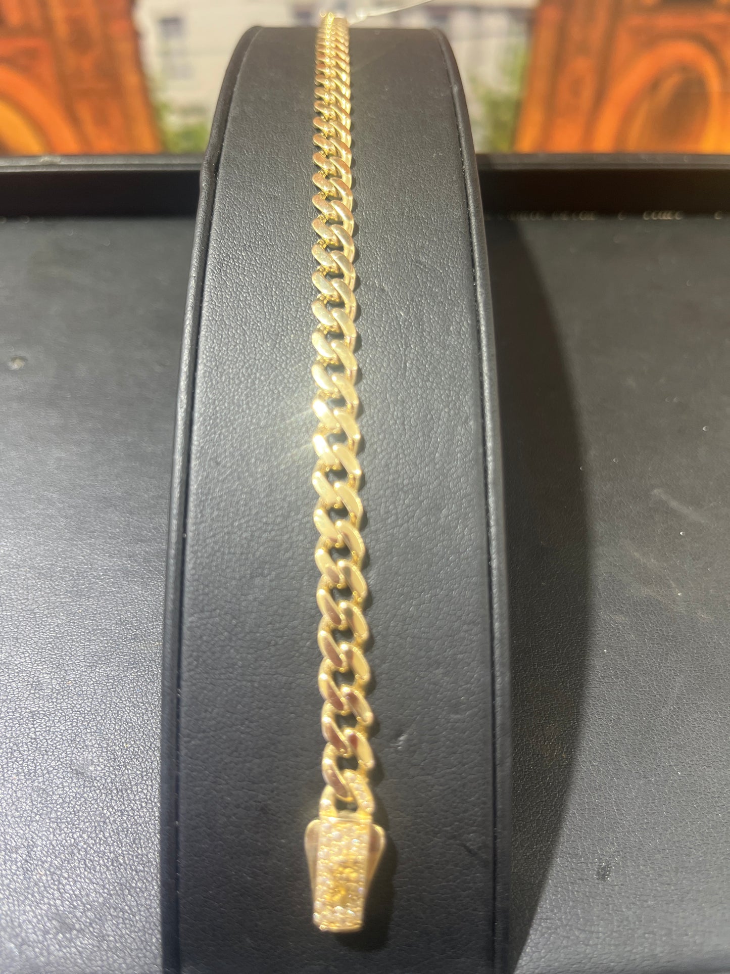 14KT Gold Bracelet - 5.5mm Cuban Design