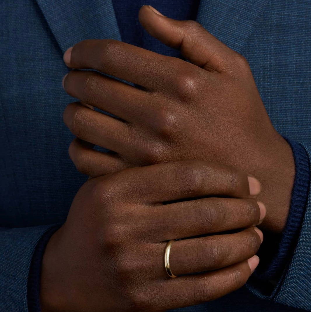 14KT Gold Ring - Wedding Band 3mm (Custom Size)