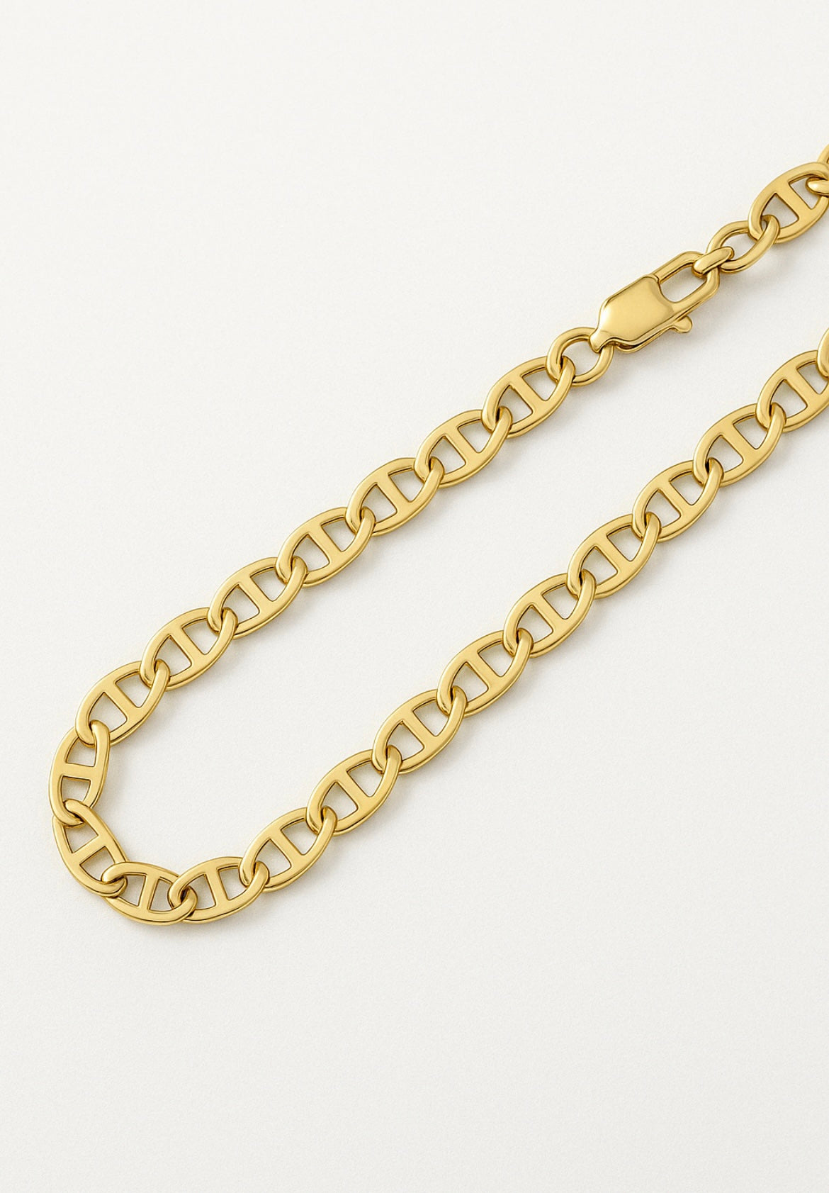 14KT Gold Chain - Mariner Link 5mm 24”