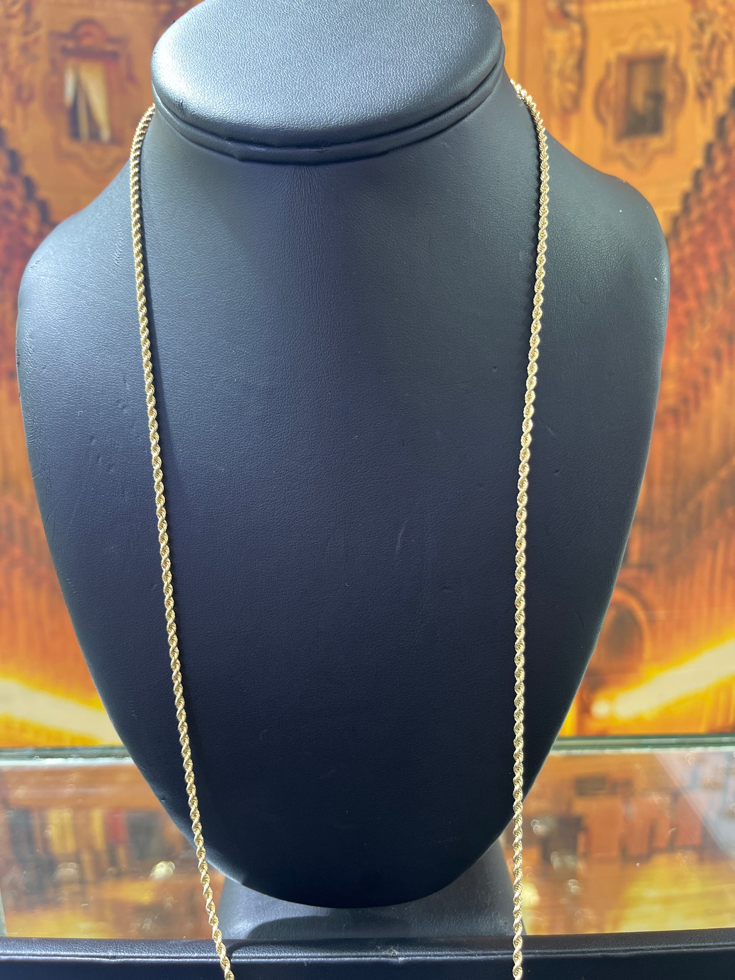 14KT Gold Chain - Rope Design 2.5mm