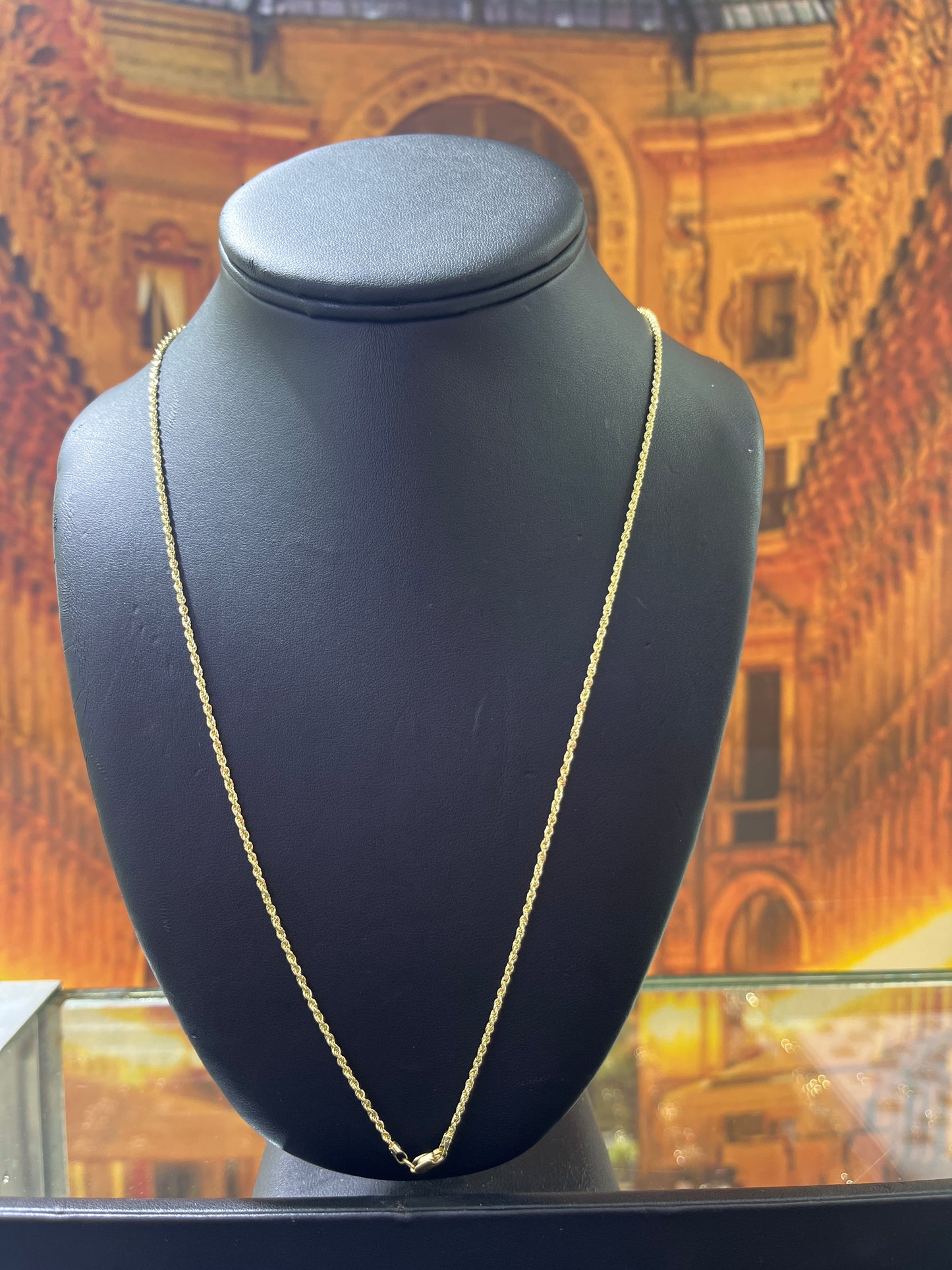 14KT Gold Chain - Rope Design 2mm