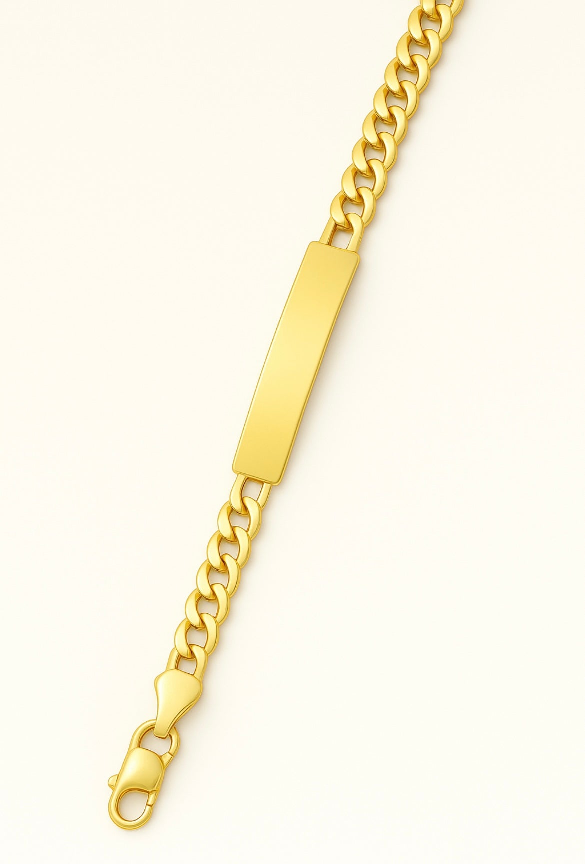 14KT Gold Bracelet - Custom Engraving 6” 2mm