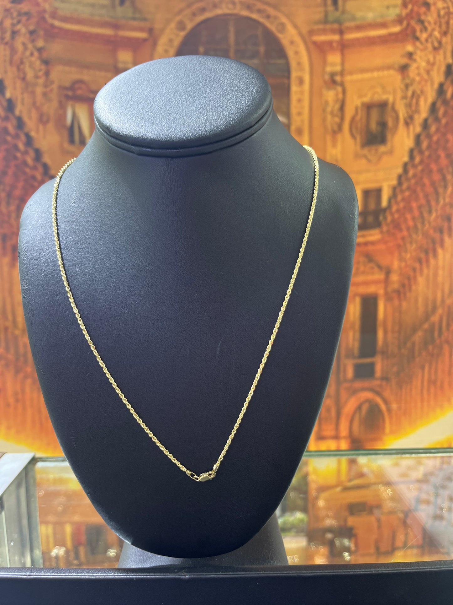 14KT Gold Chain - Rope Design 2mm