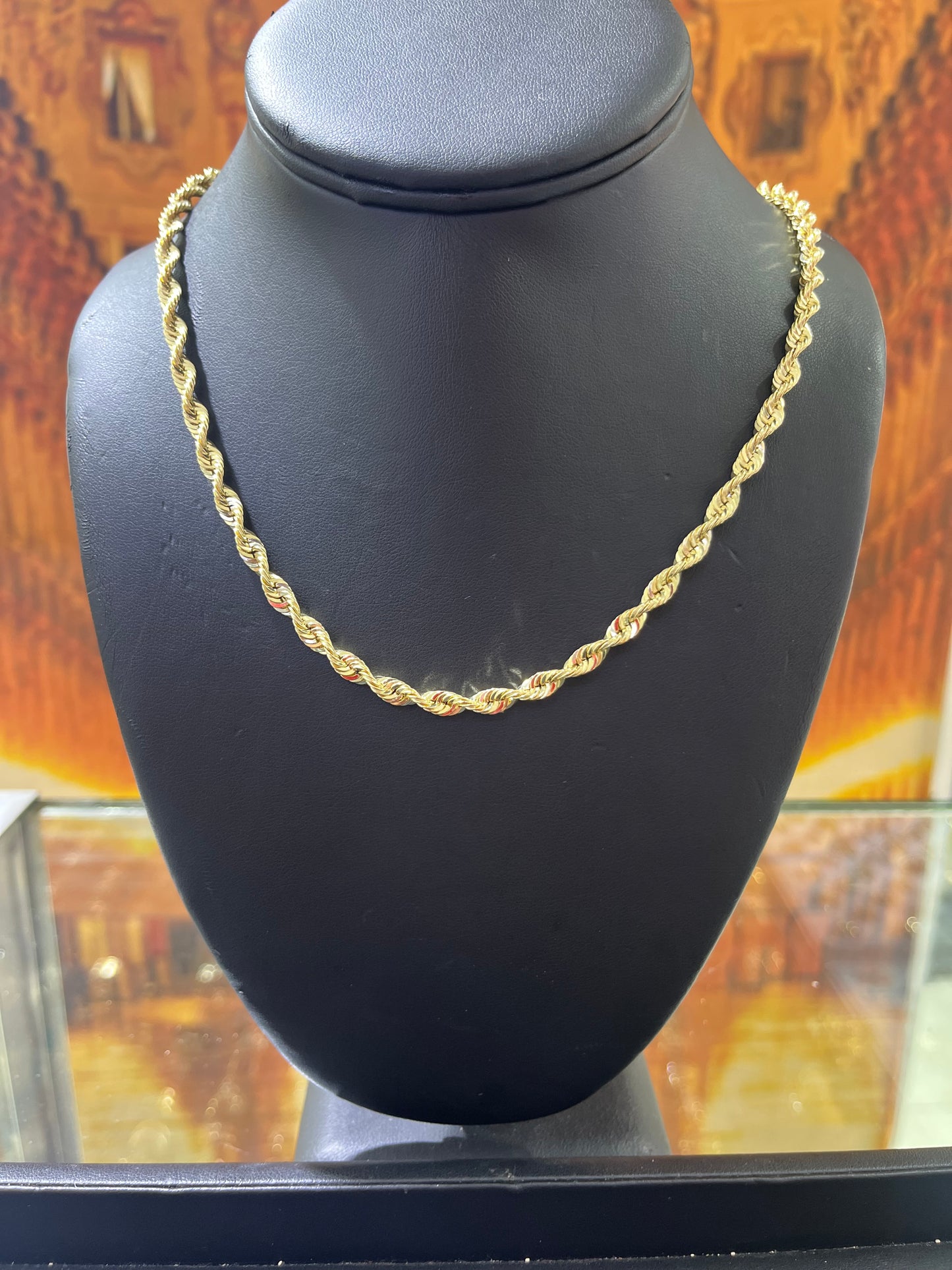 14KT Gold Chain - Rope Design 4.8mm