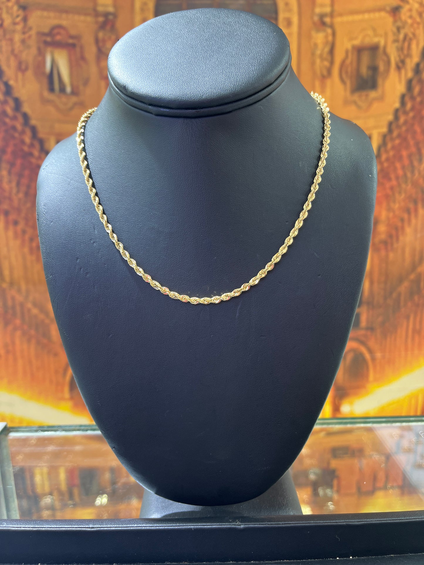 14KT Gold Chain - Rope Design 3.5mm