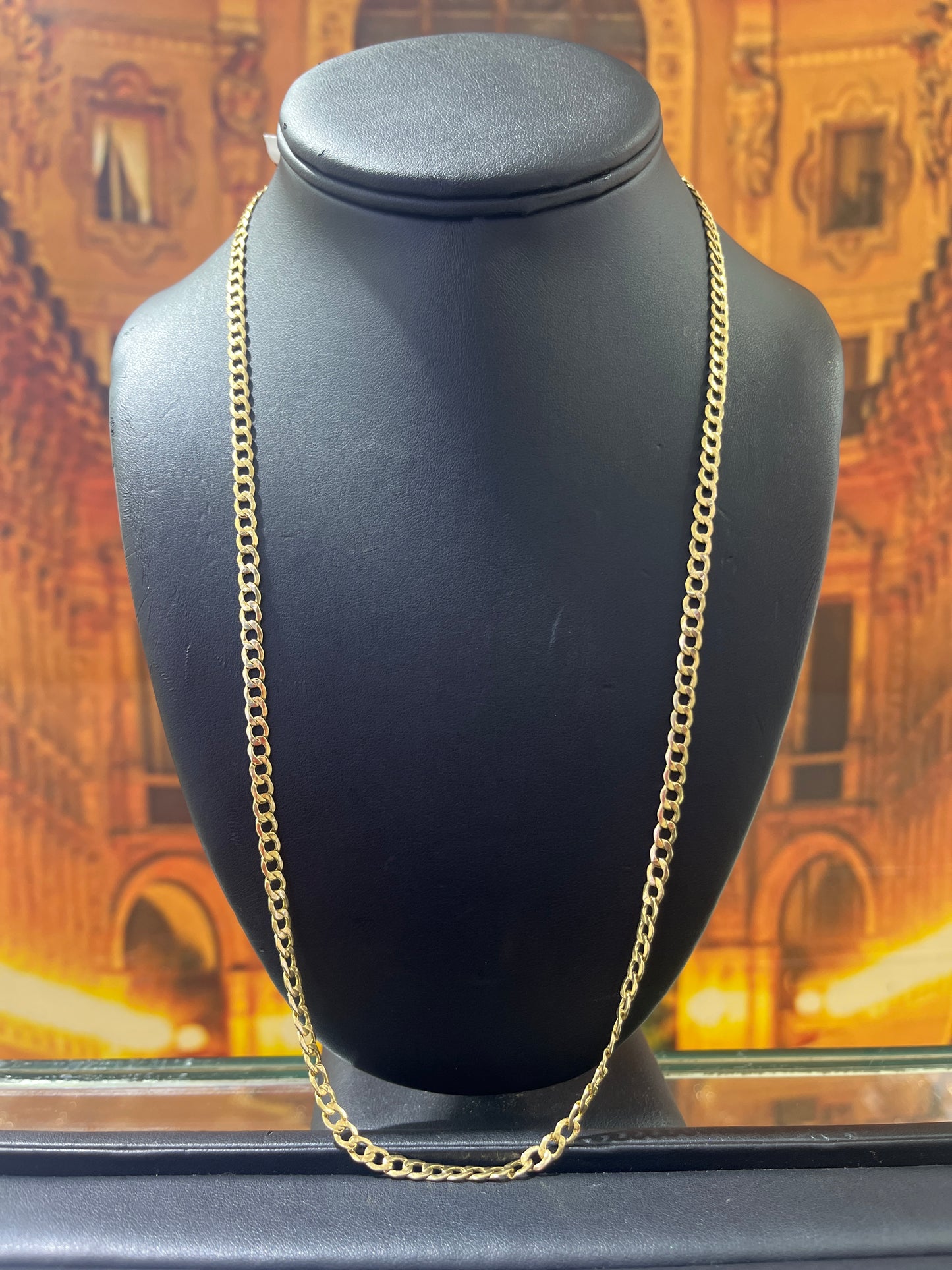 14KT Gold Chain - 4.8mm Cuban Design