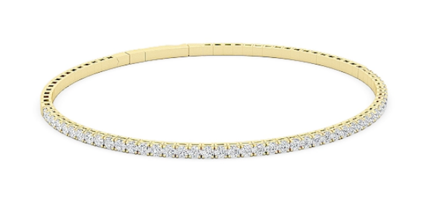 Half Diamond Flex Bracelet