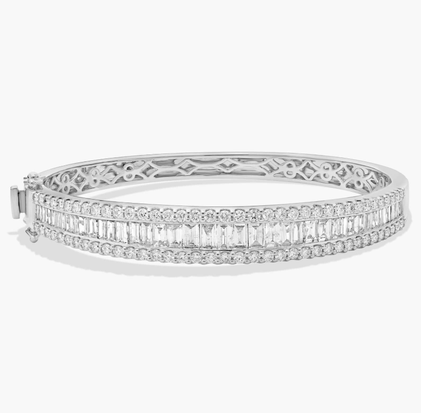 Baguette Diamond Channel Bangle (5.00cts)
