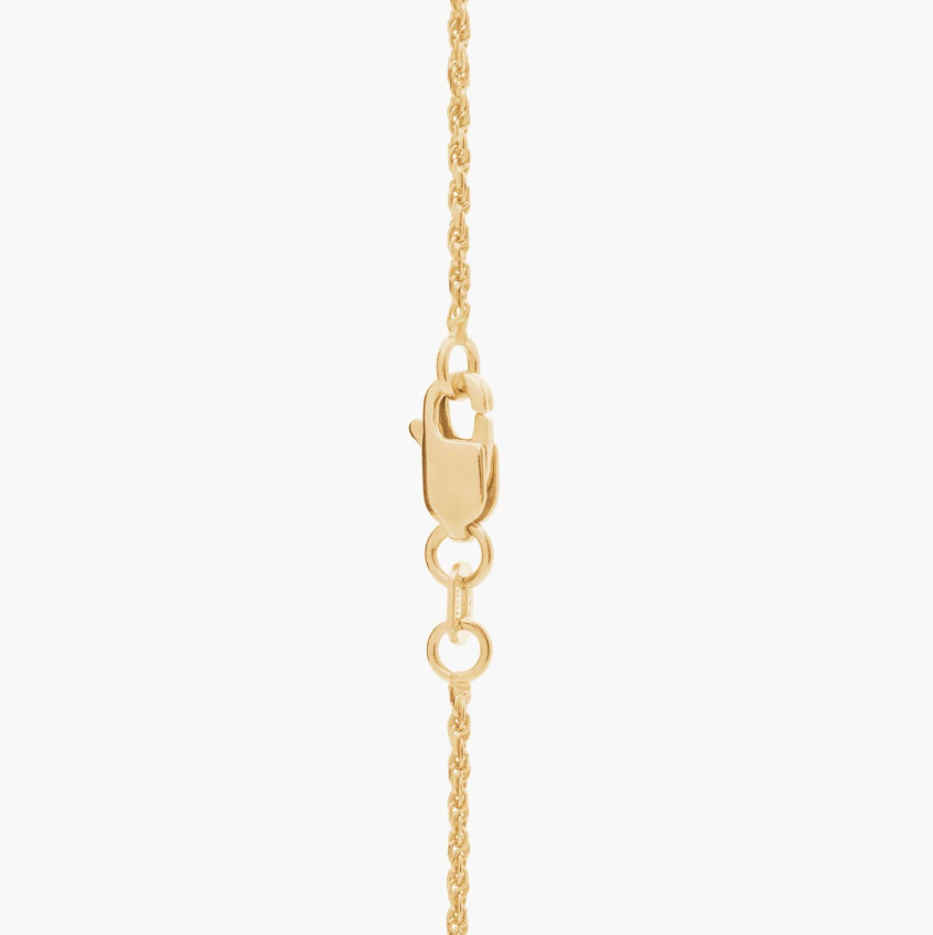 14KT Gold Necklace - Rope Design 1.25mm 18"