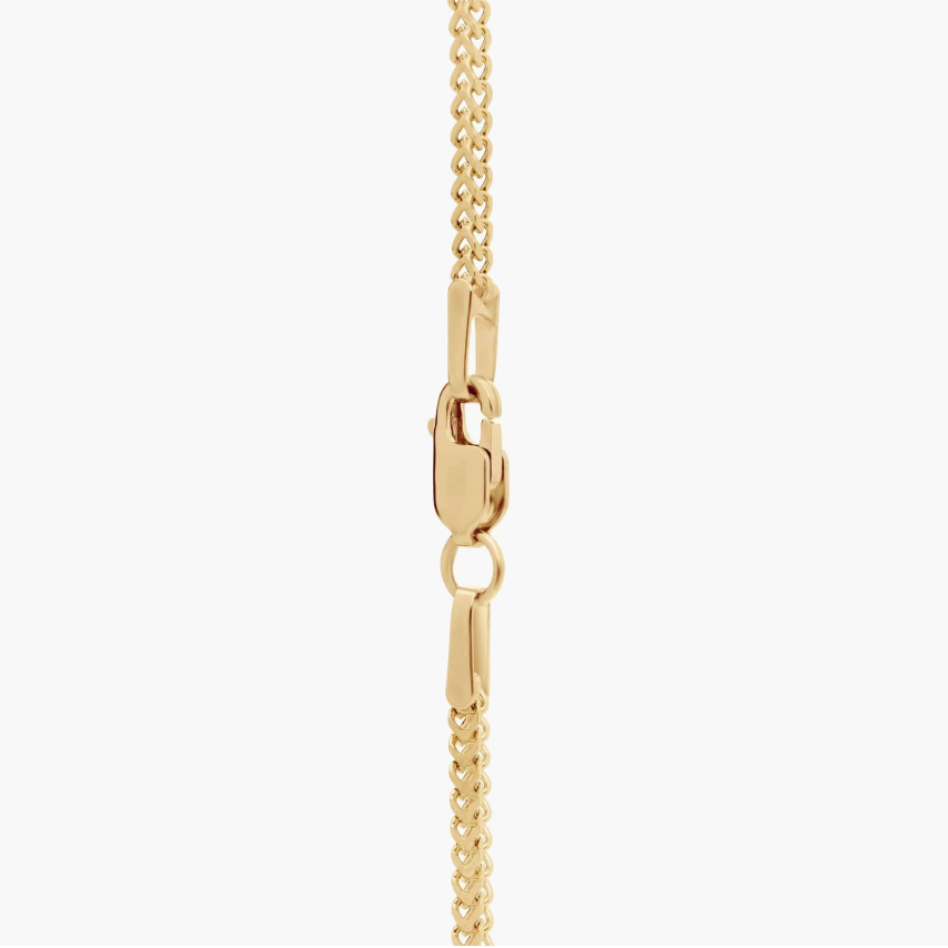14KT Gold Necklace - Franco Design 2mm 18"