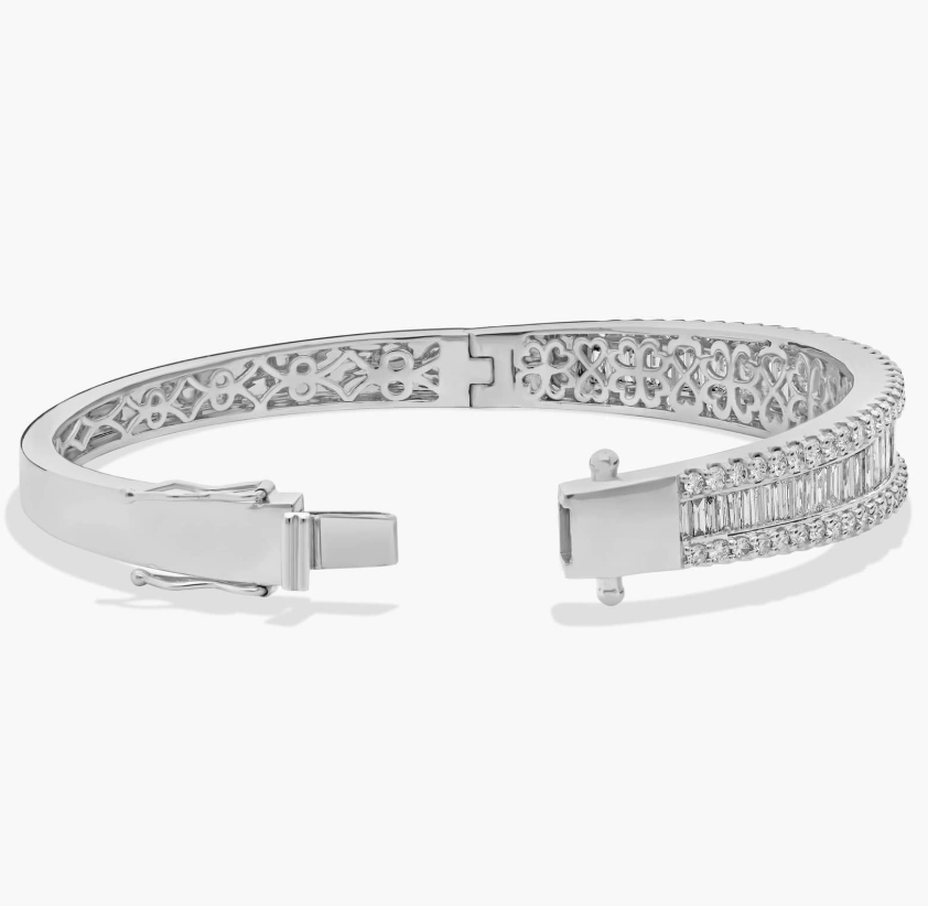 Baguette Diamond Channel Bangle (5.00cts)