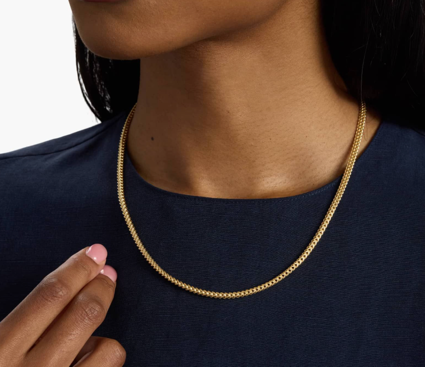 14KT Gold Necklace - Franco Design 3.5mm 20"