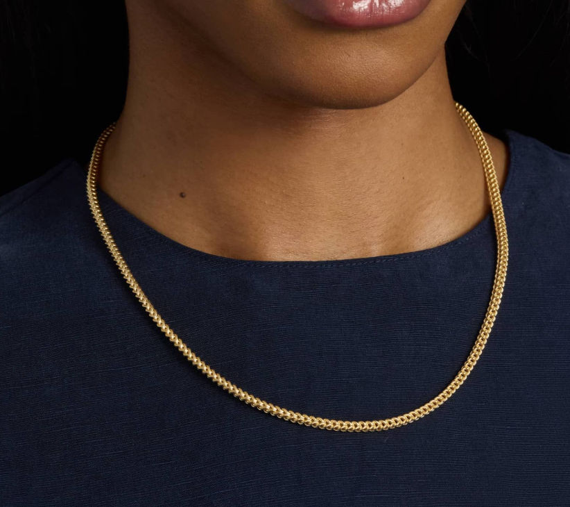 14KT Gold Necklace - Franco Design 3.5mm 20"