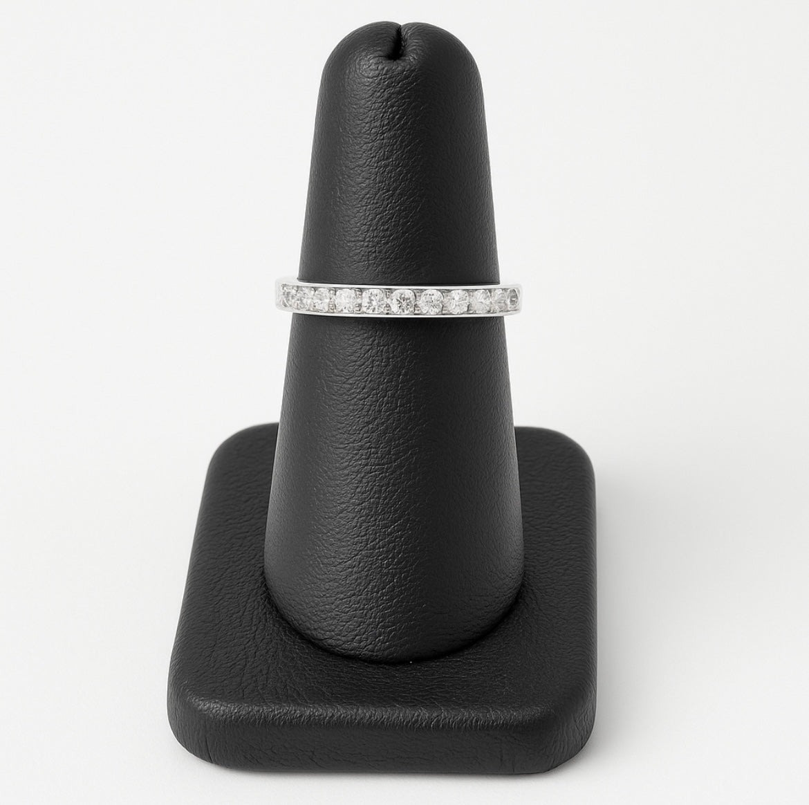 Chanel Set Diamond Ring - Wedding Band (0.25cts) 16 Diamonds set in 14KT White Gold