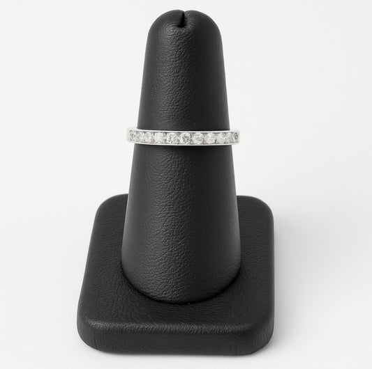 Chanel Set Diamond Ring - Wedding Band (0.25cts) 16 Diamonds set in 14KT White Gold