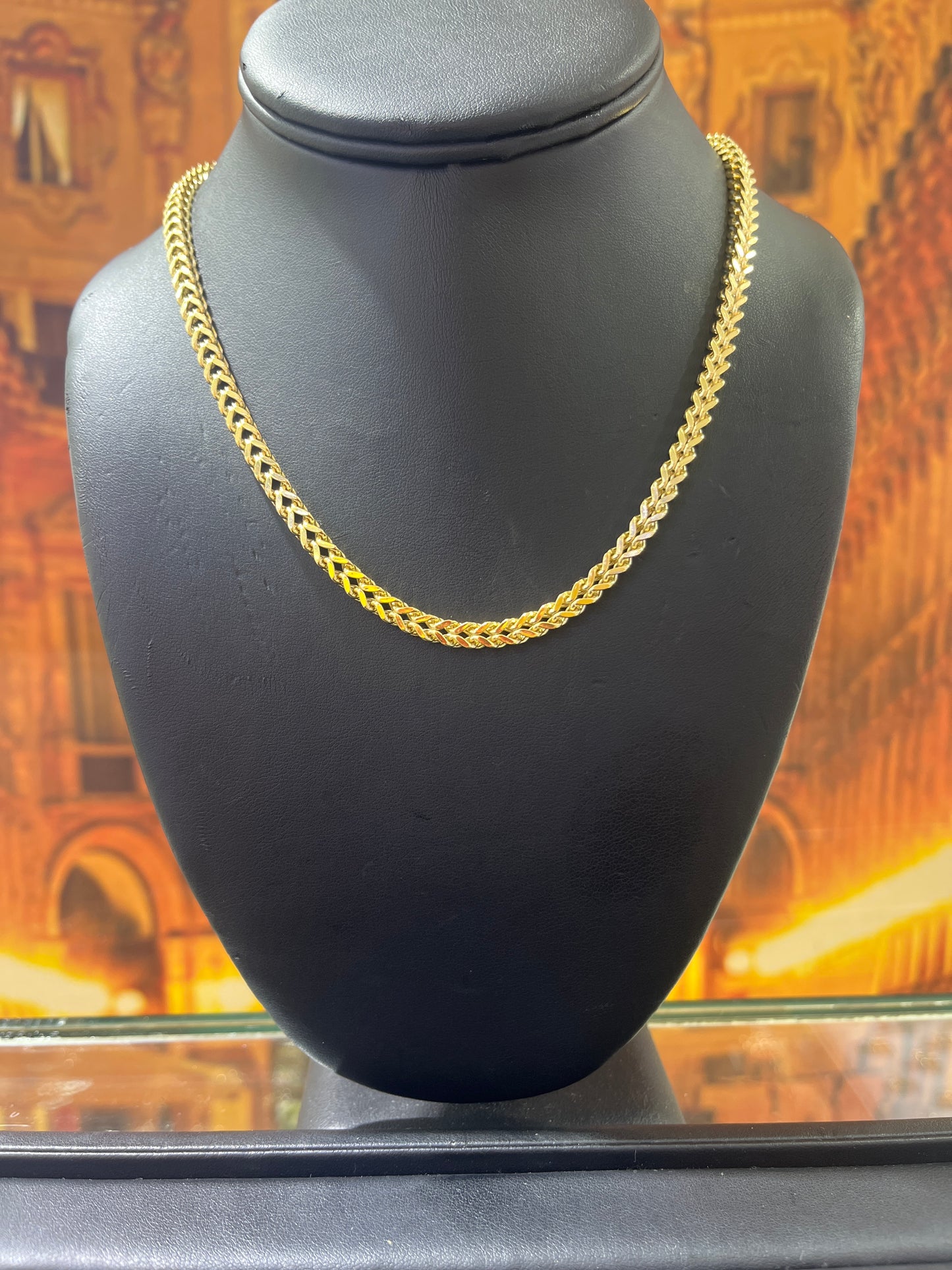 14KT Gold Chain - 5mm Franco Design