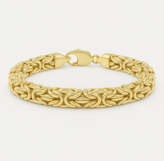 14KT Gold Bracelet - King’s Link Design (8.5mm)