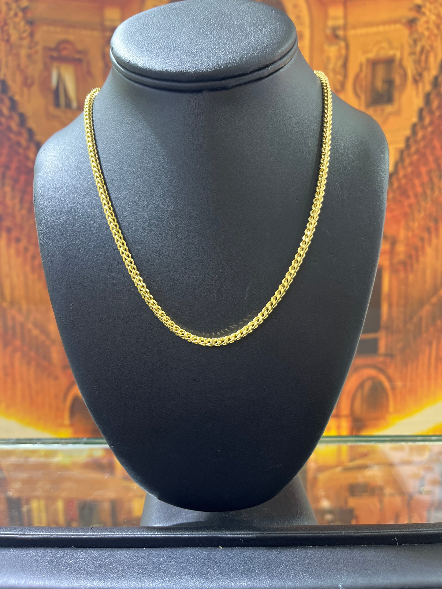 14KT Gold Chain - 4mm Franco Design
