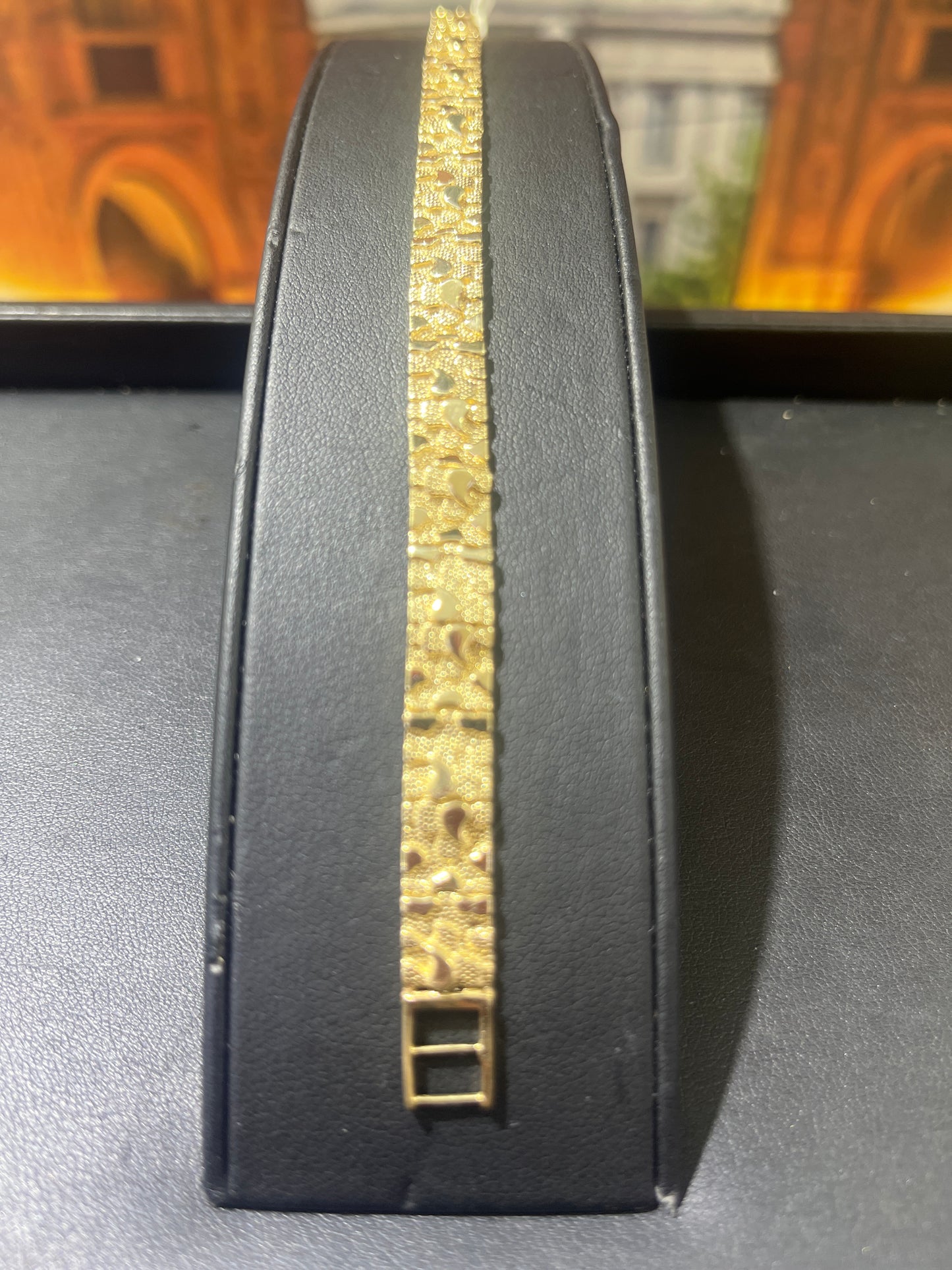 14KT Gold Bracelet - 8mm Nugget Design