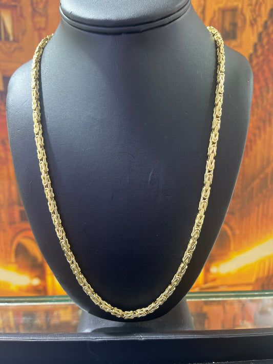 14KT Gold Chain - 3.5mm King’s Link Design