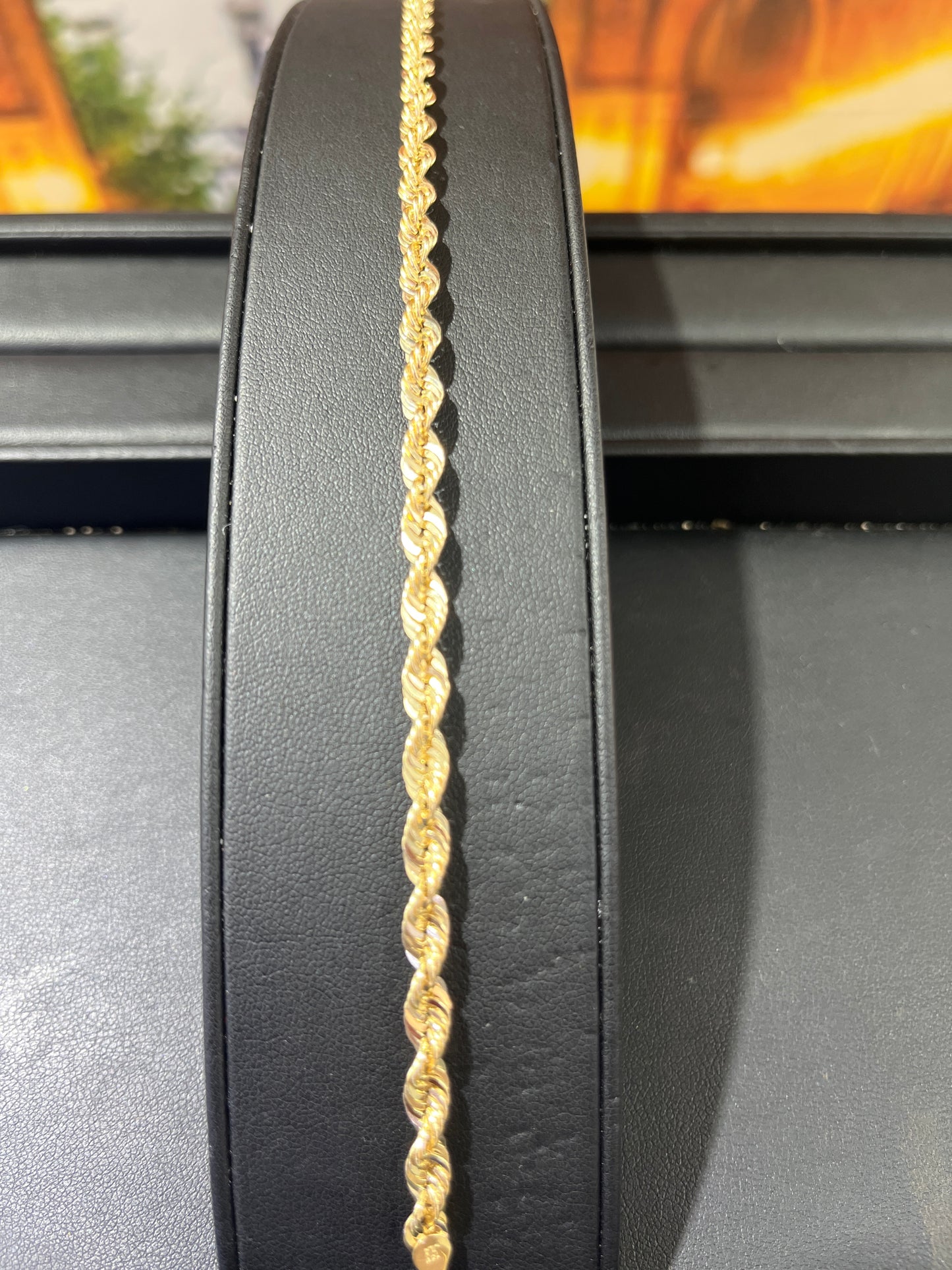 14KT Gold Bracelet -4.5mm Rope Design